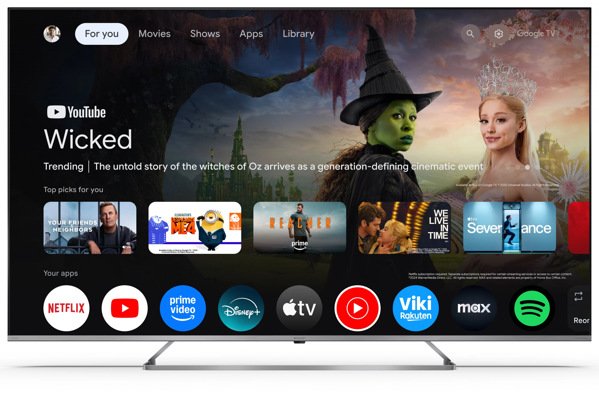 Sharp 4K Ultra HD QLED MiniLED