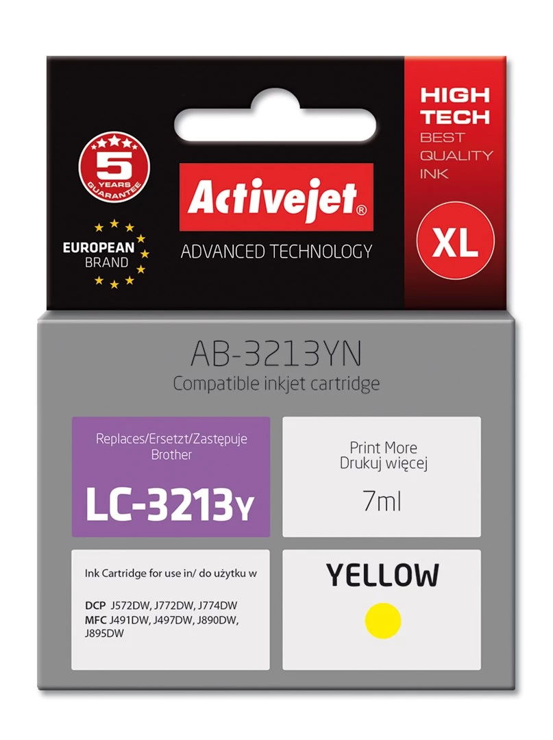 Activejet AB-3213YN tintas kasetne (aizstāj Brother