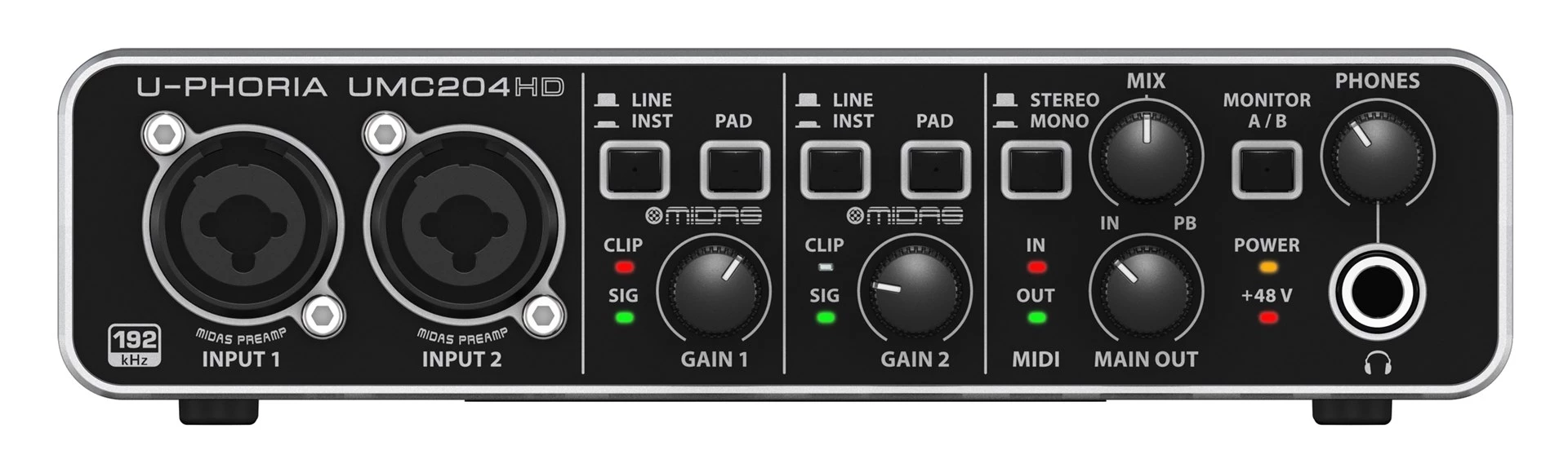 Behringer UMC204HD papildaprīkojums mūzikas iekārtām