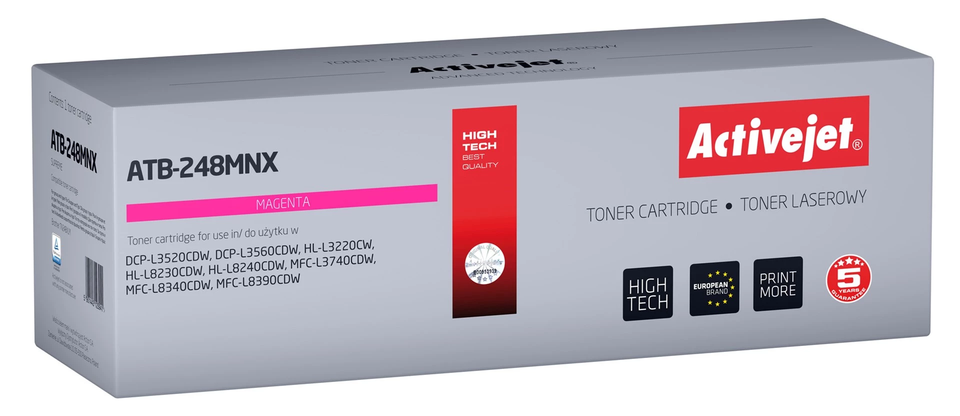 Activejet ATB-248MNX Toner Brother printeriem; Aizstāj