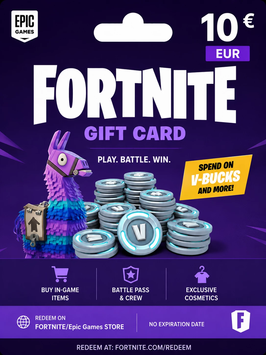 Fortnite dāvanu karte 10 EUR -