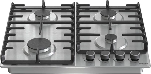 Gorenje G642ABX gāzes plīts virsma, nerūsējošais