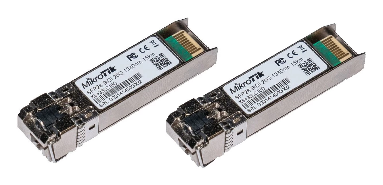 MikroTik SFP+ 10G/25G Divvirzienu SFP modulis