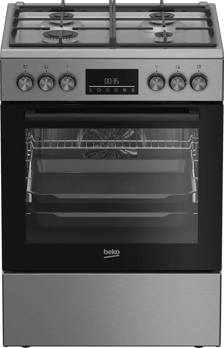 Brīvi stāvoša gāzes-elektriskā plīts BEKO FBM62330GXTN