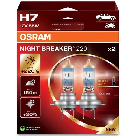 Halogēna priekšējā luktura spuldze Osram H7