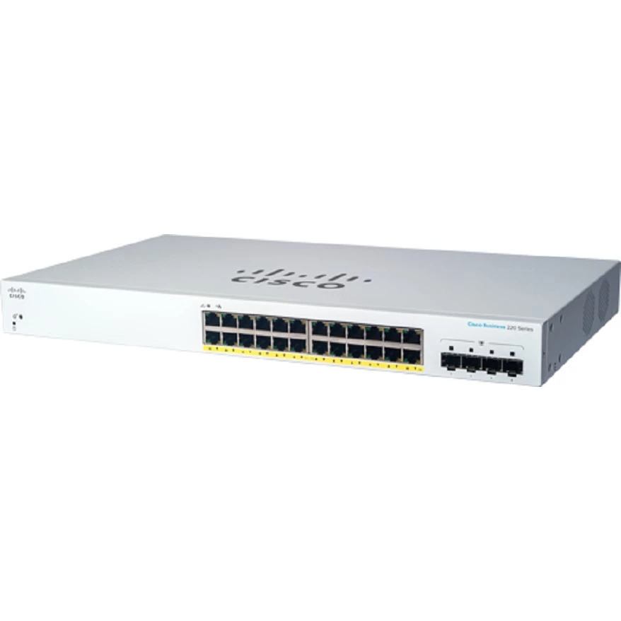 CBS220 SMART 24-PORTU GE POE/4X1G SFP