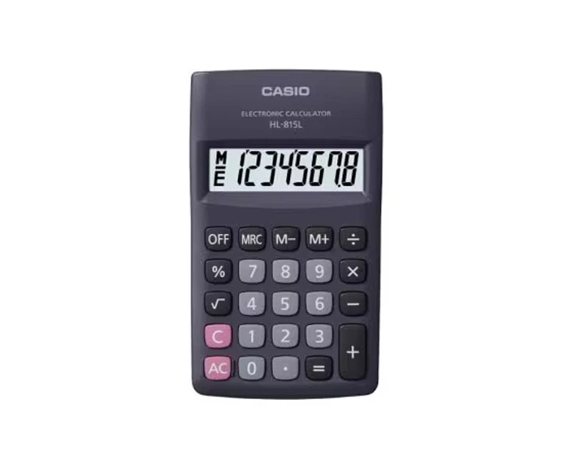 Kabatas kalkulators CASIO HL-815L-BK, 8 cipari