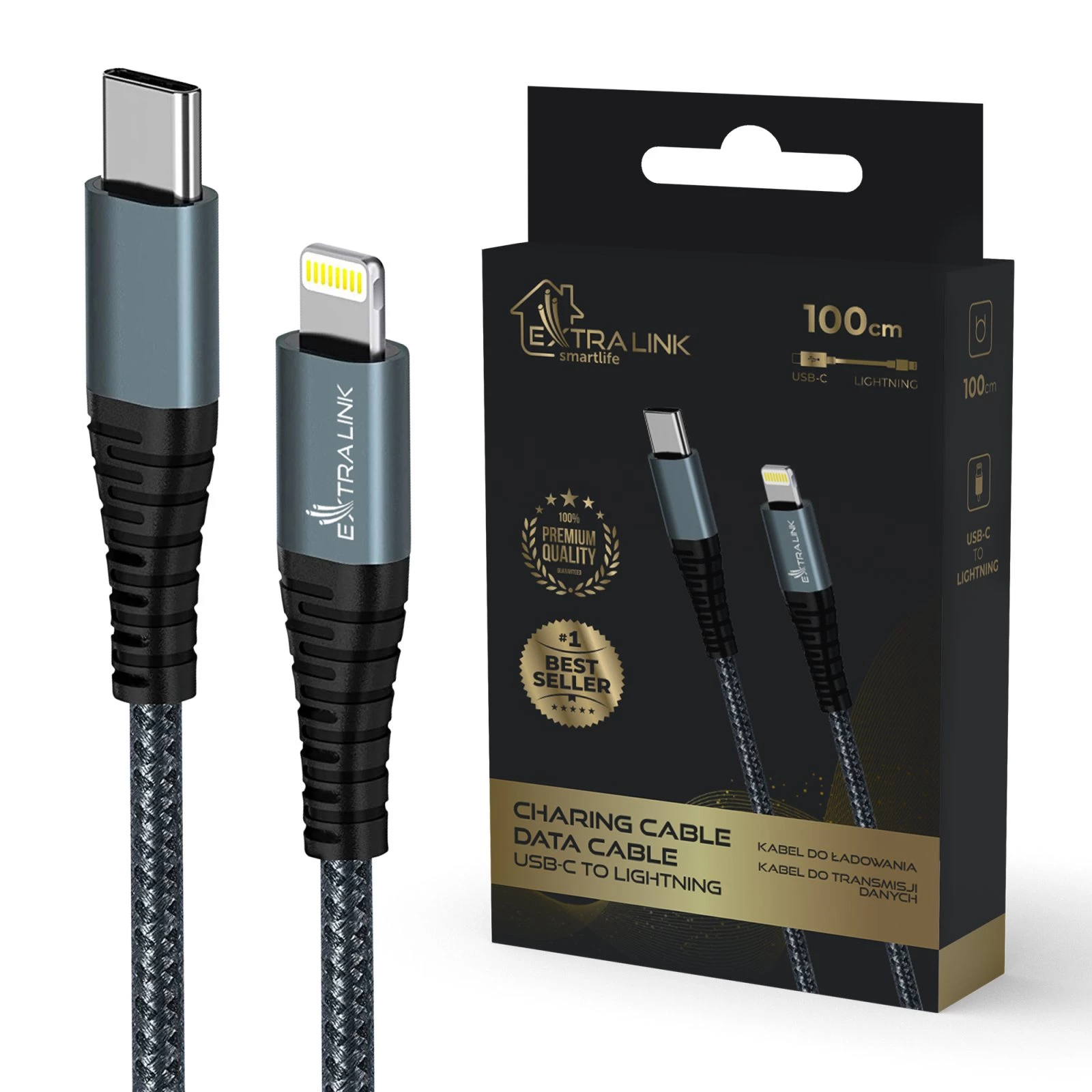 Kabelis Extralink Smart Life 27W USB-C