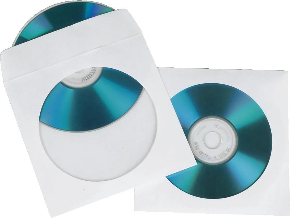 Hama CD papīra aploksnes, baltas, 50
