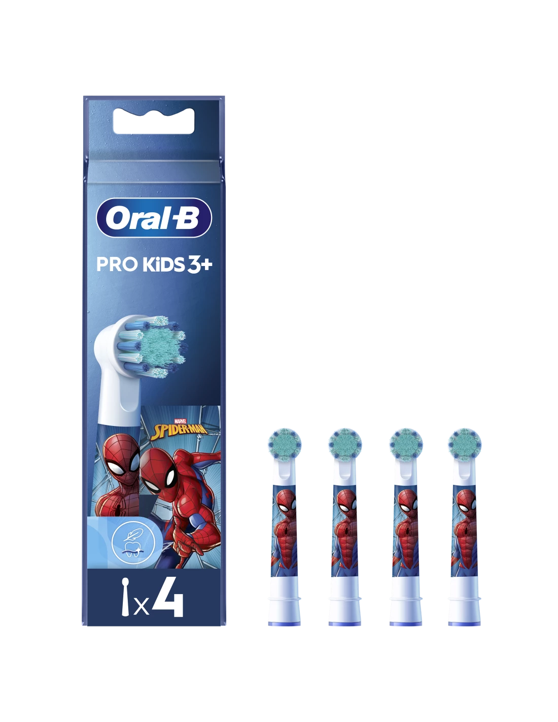 Oral-B EB10-4 Kids Spiderman nomaiņas birstītes