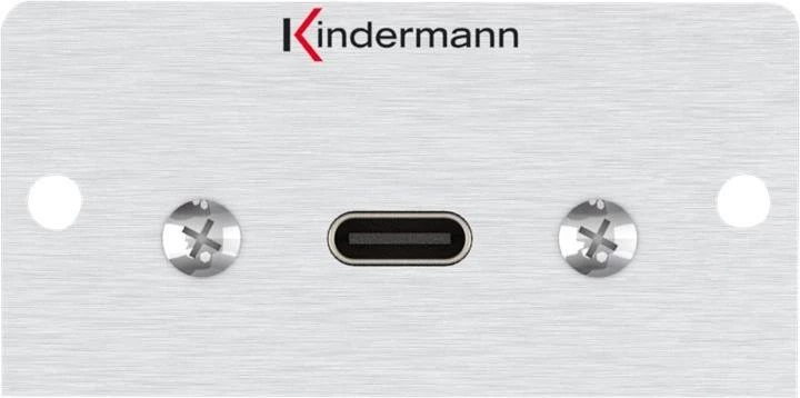 USB-C ligzda Kindermann 7444000549, anodēts alumīnijs