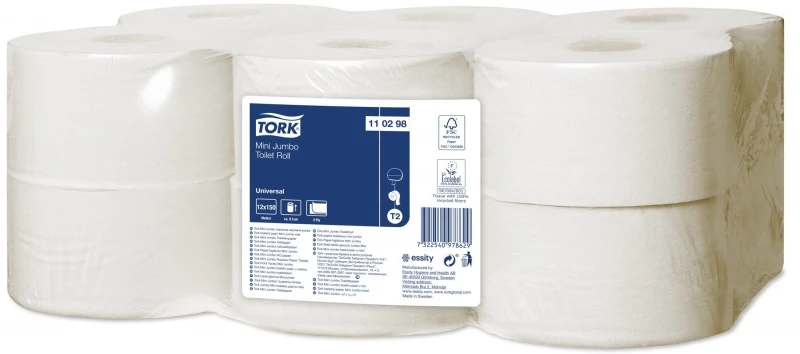 Tualetes papīrs Tork Universal Mini Jumbo