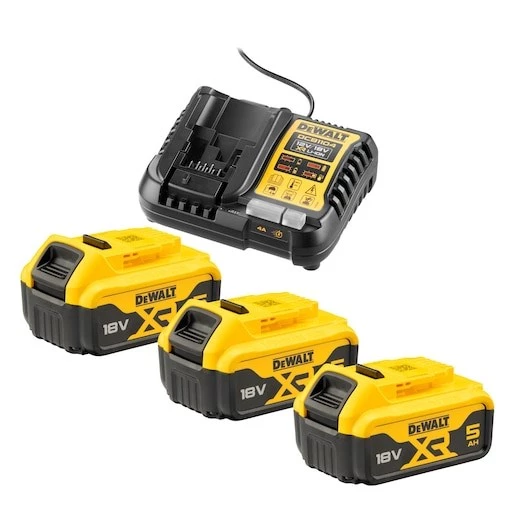 Bateriju un lādētāja komplekts DeWALT DCB1104P3-QW