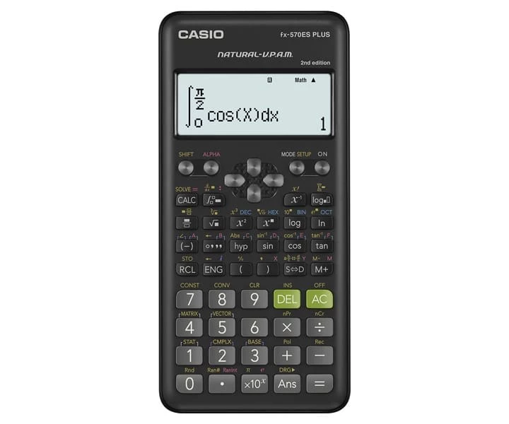 CASIO zinātniskais kalkulators FX-570ESPLUS-2-B, 417 funkcijas