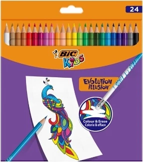 BIC Kids Evolution Illusion dzēšamie krītiņi