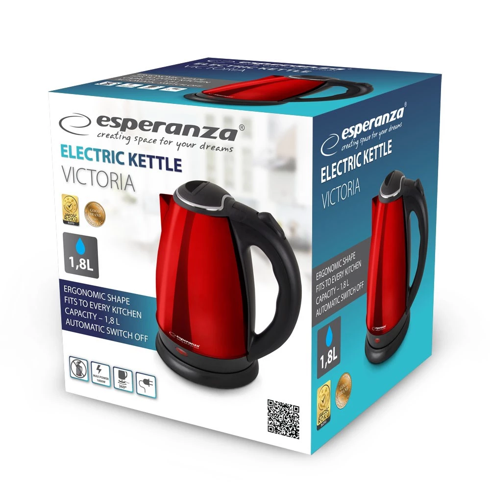 Elektriskā tējkanna ESPERANZA EKK113R 1.8