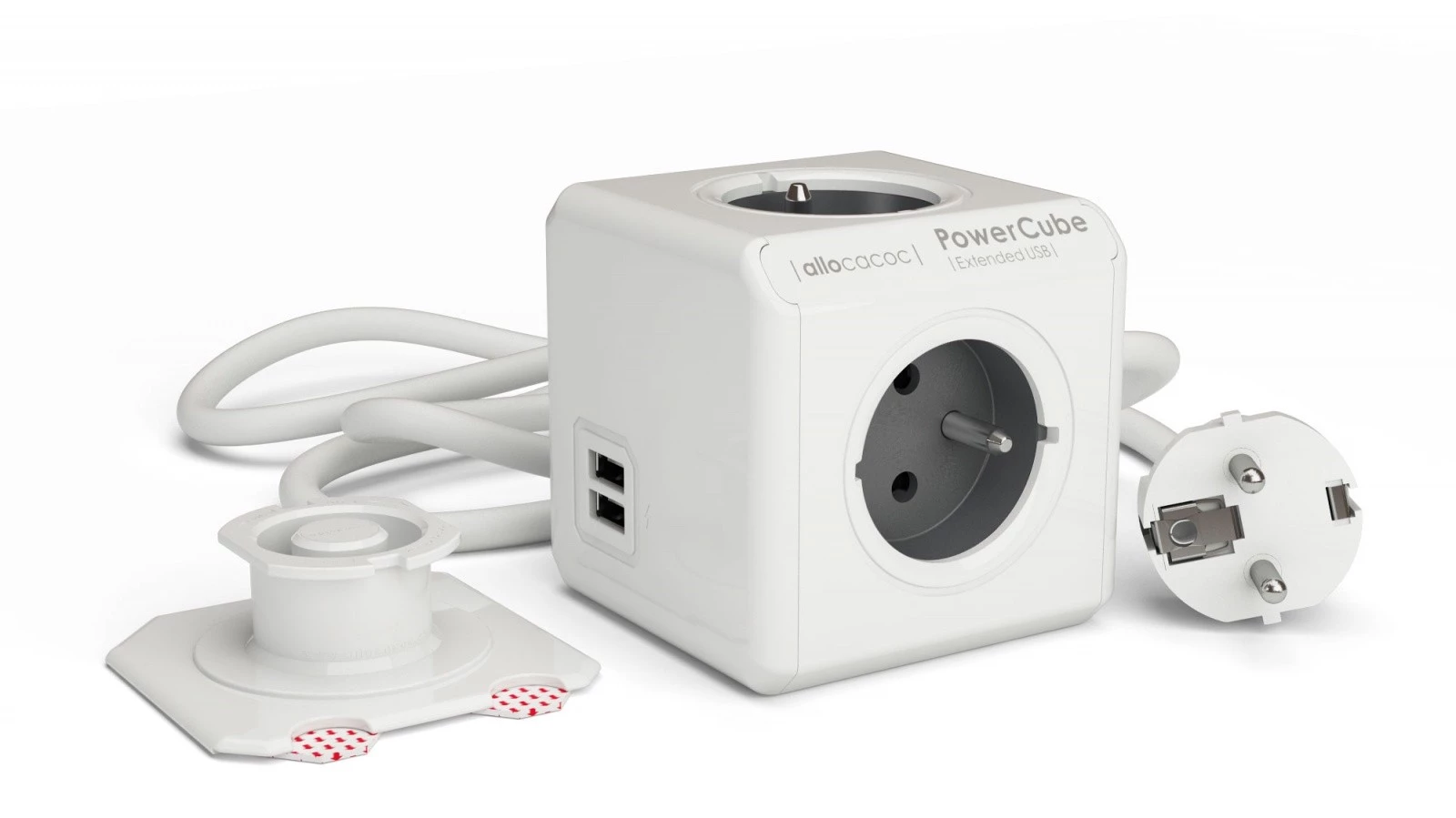 PowerCube USB pagarinātājs 3m Grey 2404