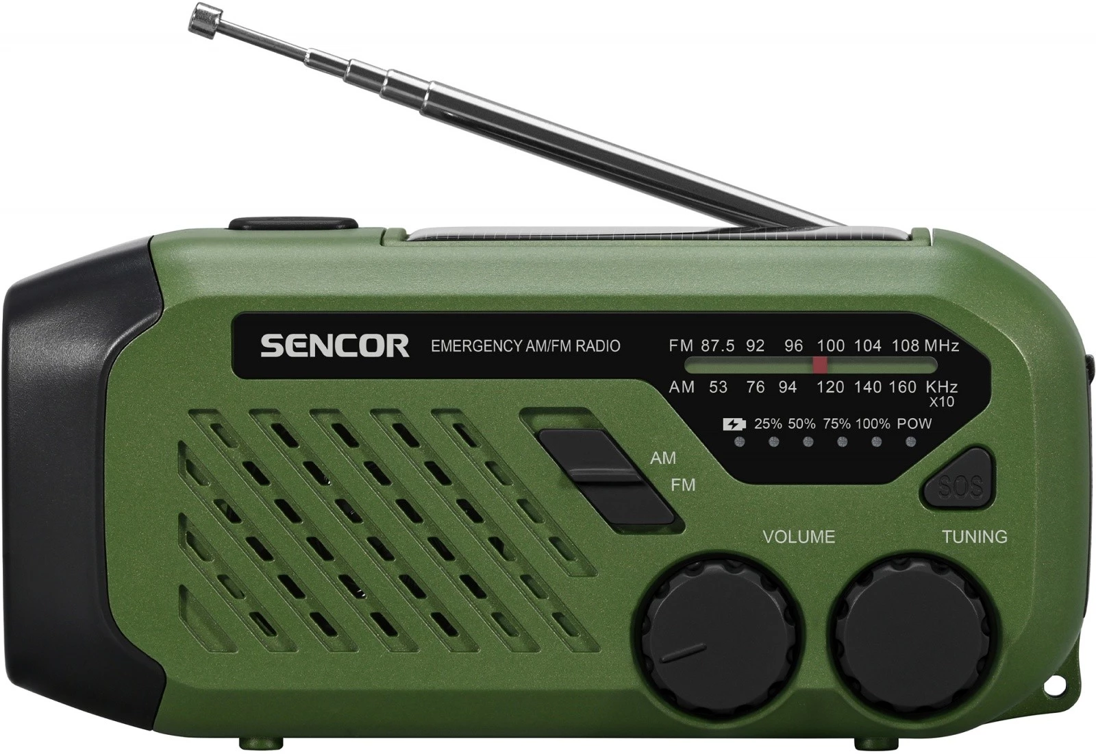 Portatīvais FM/AM radio SENCOR SRD1000SCLGR ar