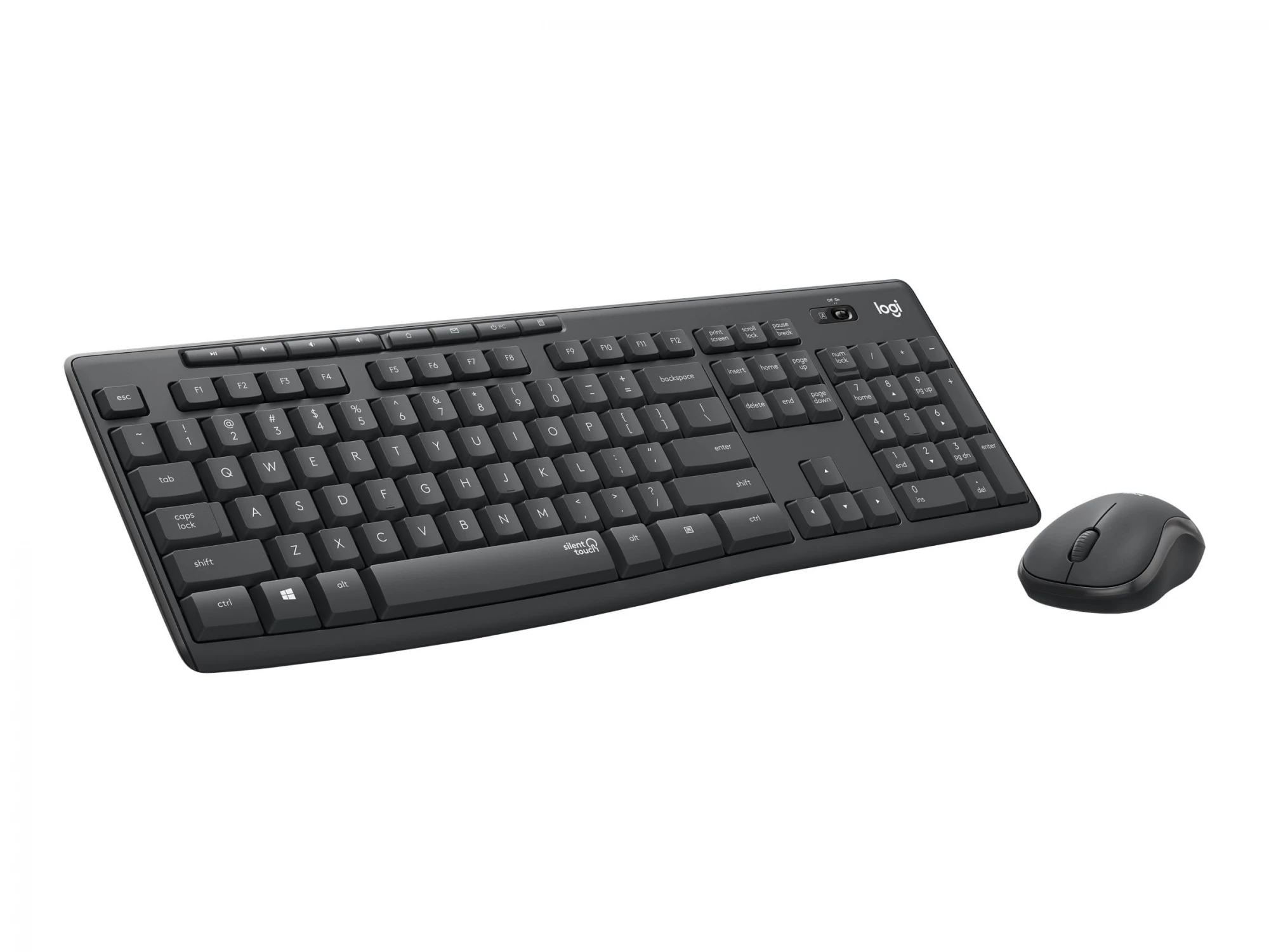 LOGITECH MK295 Klusais Bezvadu Komplekts GRAPHITE
