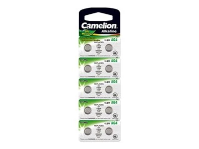 Camelion AG4/LR66/LR626/377 Sārma pogas baterija, 10