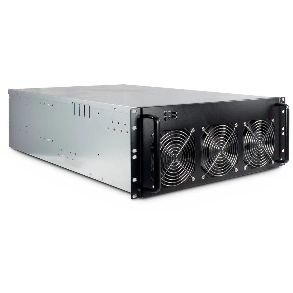 Datora korpuss Inter-Tech 88887236 Rack Melns