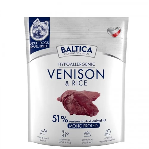 BALTICA Nutraceutic Hipoaalerģiska Mazām šķirnēm Brieža