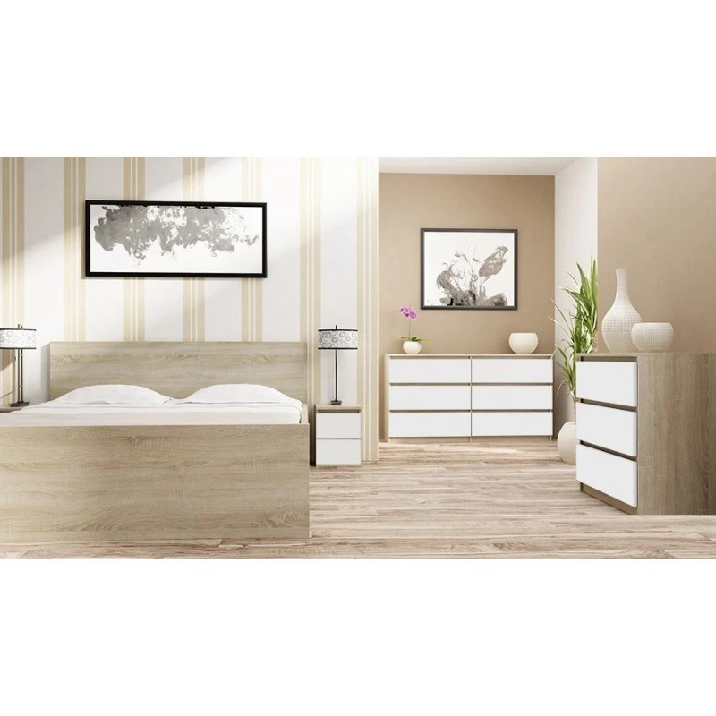 Topeshop M2 SONOMA MIX nightstand/Naktsskapītis 2