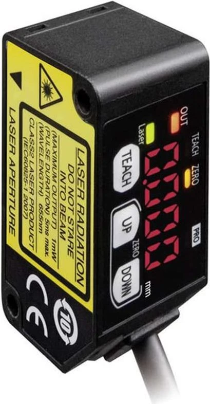 Panasonic lāzera attāluma sensors HG-C1100-P, mērījumu