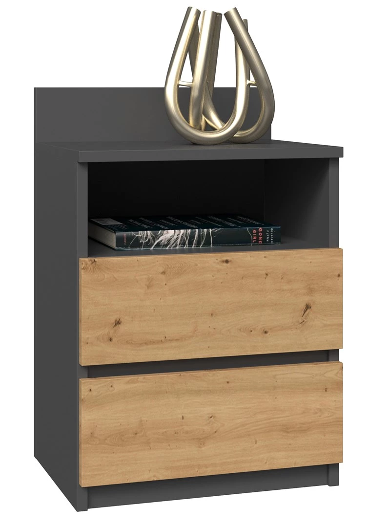 Naktsgaldiņš Top e shop M1 ANTRACĪTS/ARTISAN