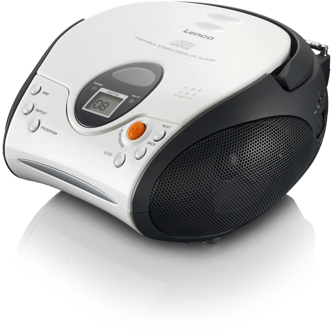 Digitālais FM uztvērējs un CD atskaņotājs