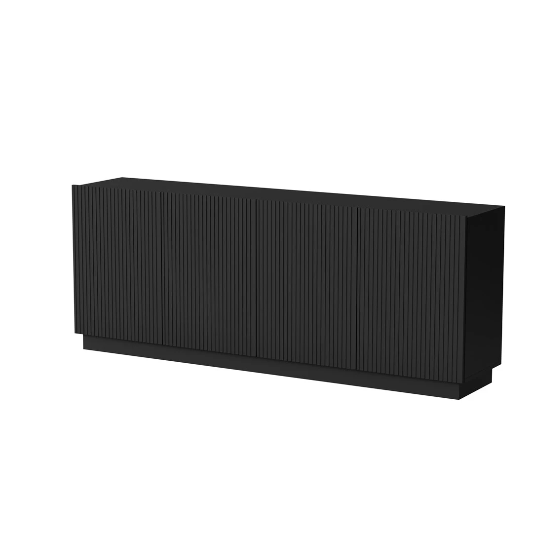Kumode Cama LIVERTI 2000x420x780 mm, melna