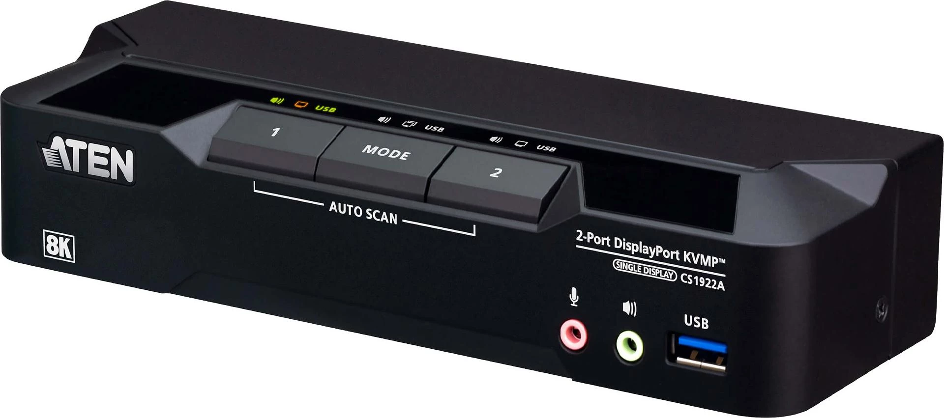 ATEN CS1922A KVMP-Slēdzis 2-portu, DisplayPort, USB