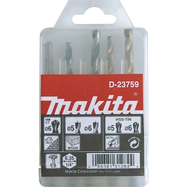 Makita urbju komplekts - 5 gab