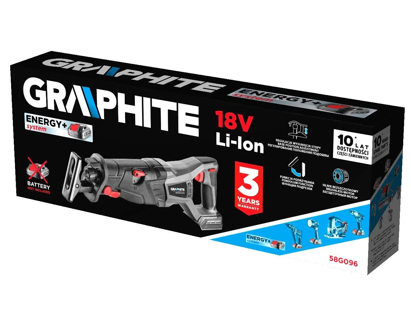 Graphite 58G096 motorzāģis koku zāģēšanai 2