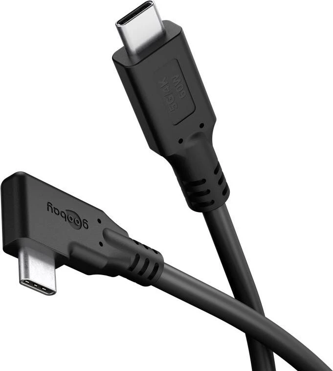 Goobay USB-C kabelis 90° 3 m