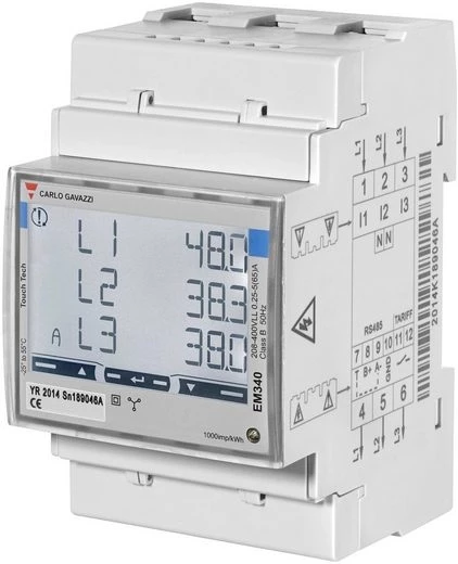 Carlo Gavazzi EM340 | Trīsfāžu viedais