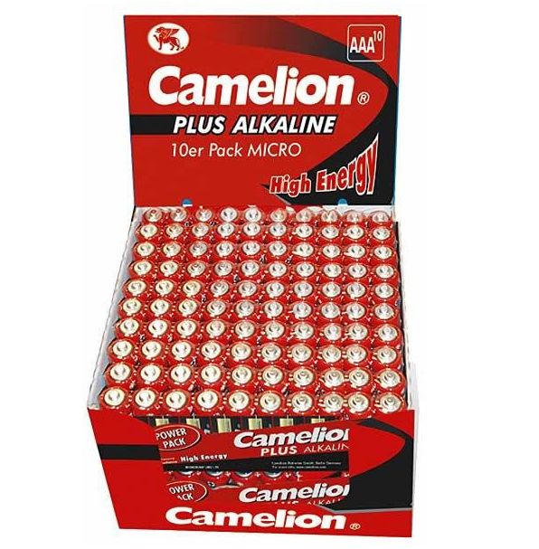 Sārma baterijas AAA CAMELION LR03 1170 mAh — iepakojums 200 gab.