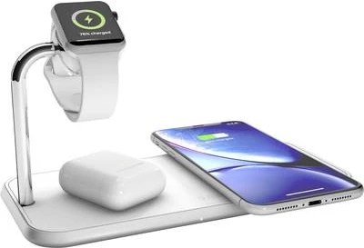 Zens Dual+Watch Aluminium bezvadu lādētājs -