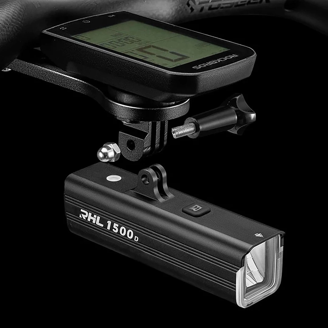 Rockbros RHL1500 priekšējais velo lukturis ar