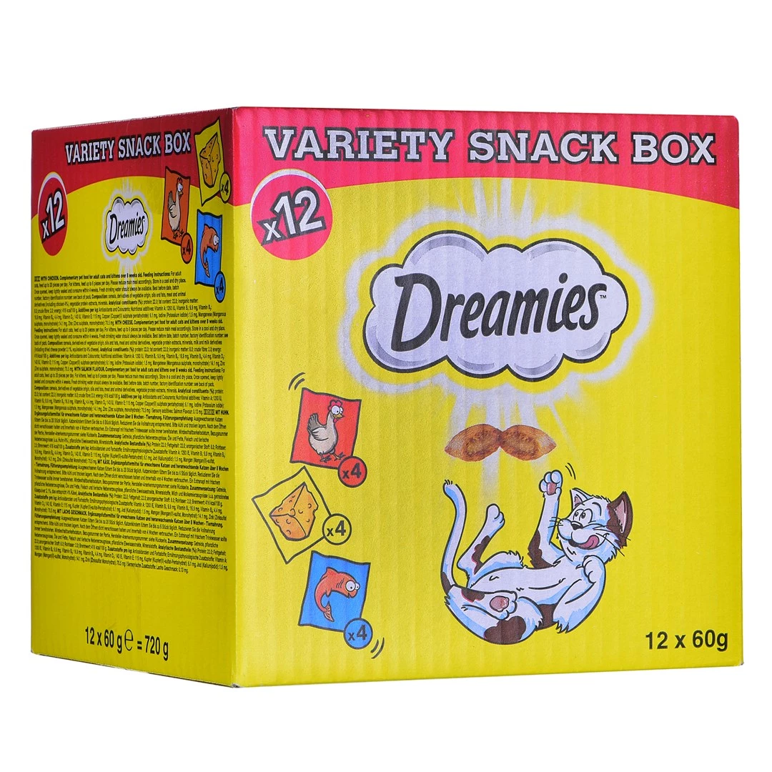 Kaķu gardumi Dreamies Cheese, Chicken, Salmon