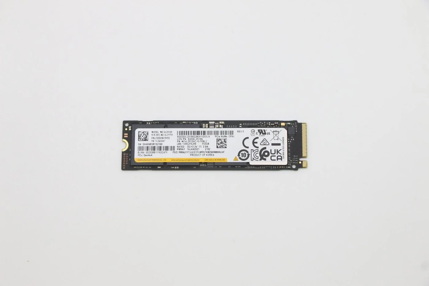 SSD 512GB M.2 2280 PCIe4x4