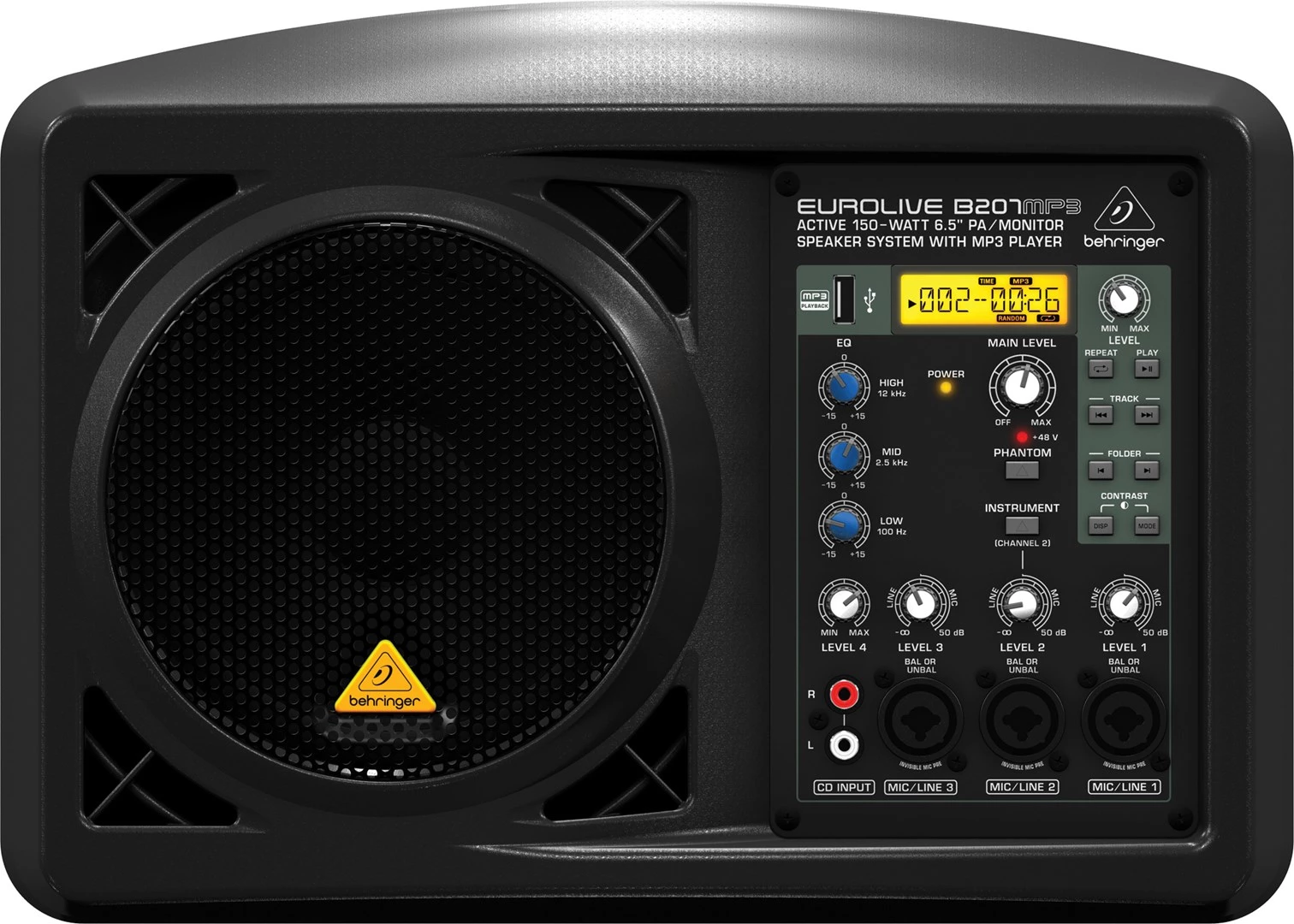 Behringer B207MP3 audio monitors