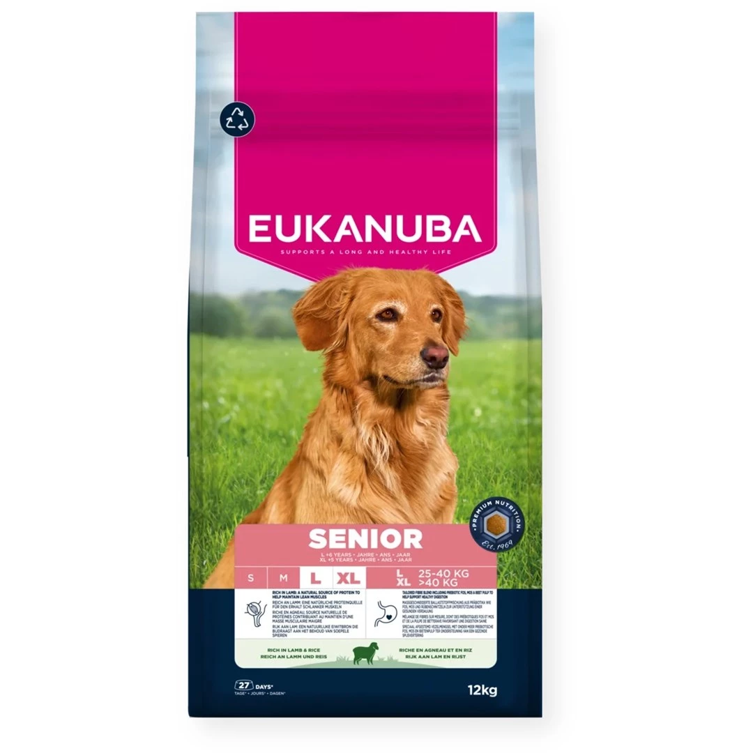 Sausā suņu barība EUKANUBA Senior Large
