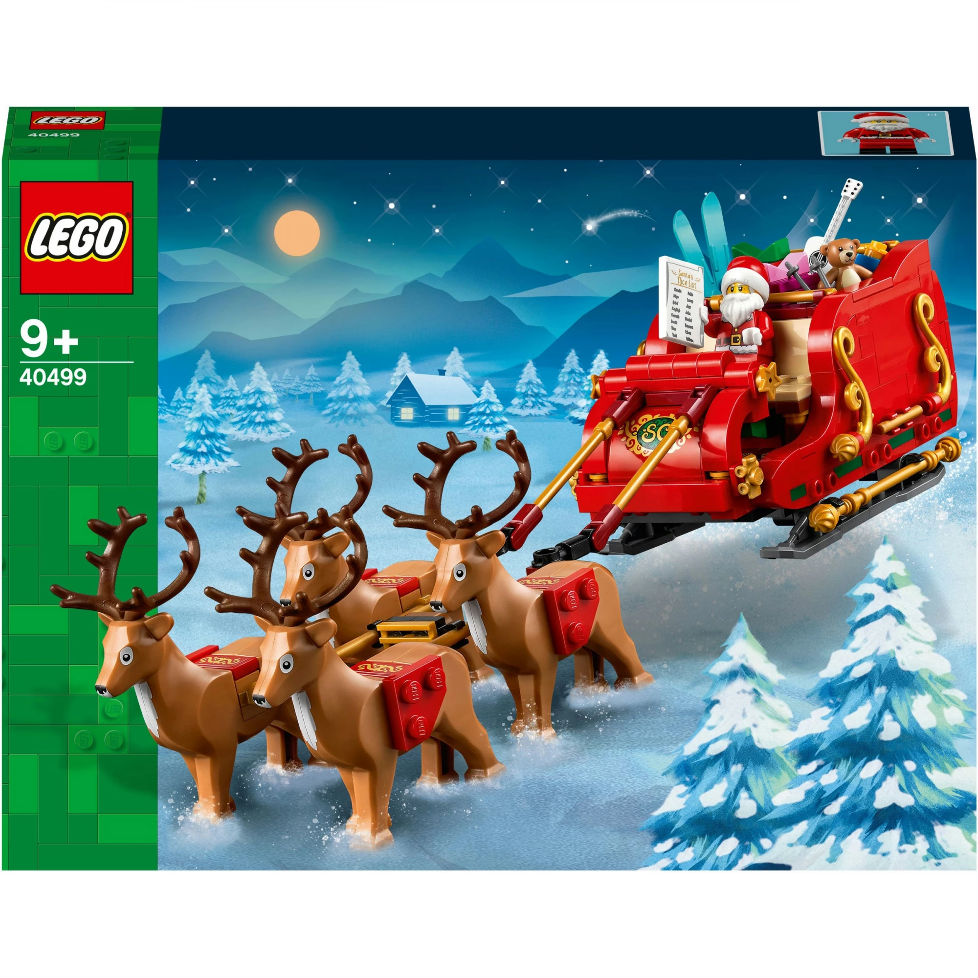 LEGO Sezonas Ziemassvētku vecīša kamanas 40499