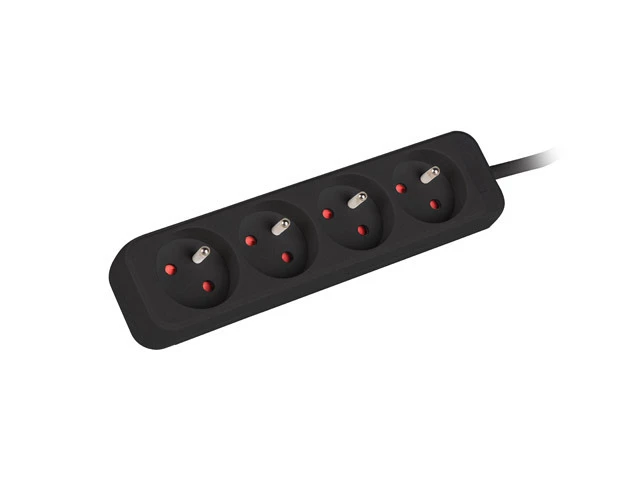 Pagarinātājs Lanberg PS0-04E-0100-IEC-BK 1m 4 AC