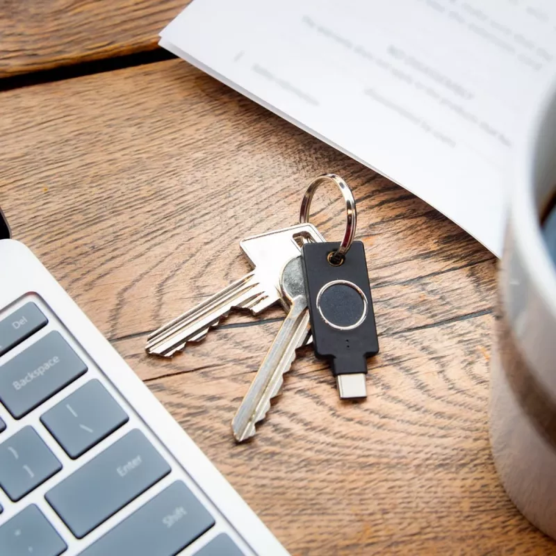 YubiKey C Bio FIDO Edition Yubico Melns Bezkontakta Autentifikācijas Atslēga