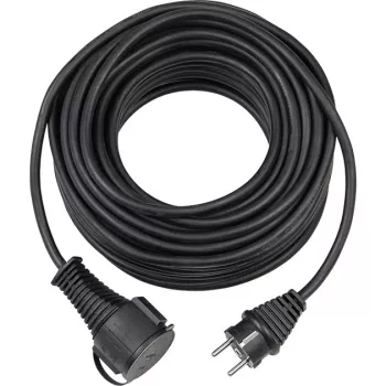 Brennenstuhl H05RR-F 3G1,5 - Pagarinātājs - CEE 7/7 (SCHUKO) (K) - Barošanas avots CEE 7/4 (SCHUKO)/CEE 7/7 (SCHUKO) (S) - 25,0 m - Melns (1161470)