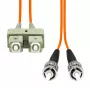 ProXtend FO-SCSTOM1D-005 optiskās šķiedras dupleksais kabelis OM1 SC–ST UPC, 5 m
