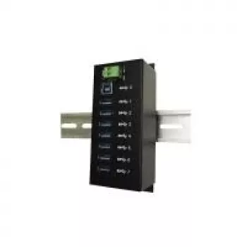 USB centrmezgls EXSYS EX-1187HMVS USB 3.2 Gen 1 Type-A, 7 porti ar skrūvju fiksāciju