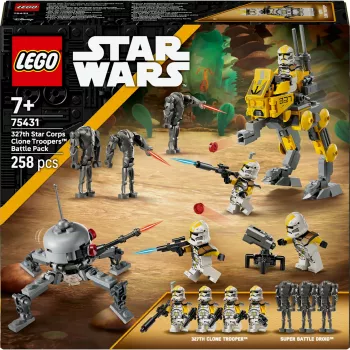 LEGO Star Wars 327th Star Corps Clone Troopers Battle 75431 — 258 gabali, 7 minifigūras, 7+ gadiem
